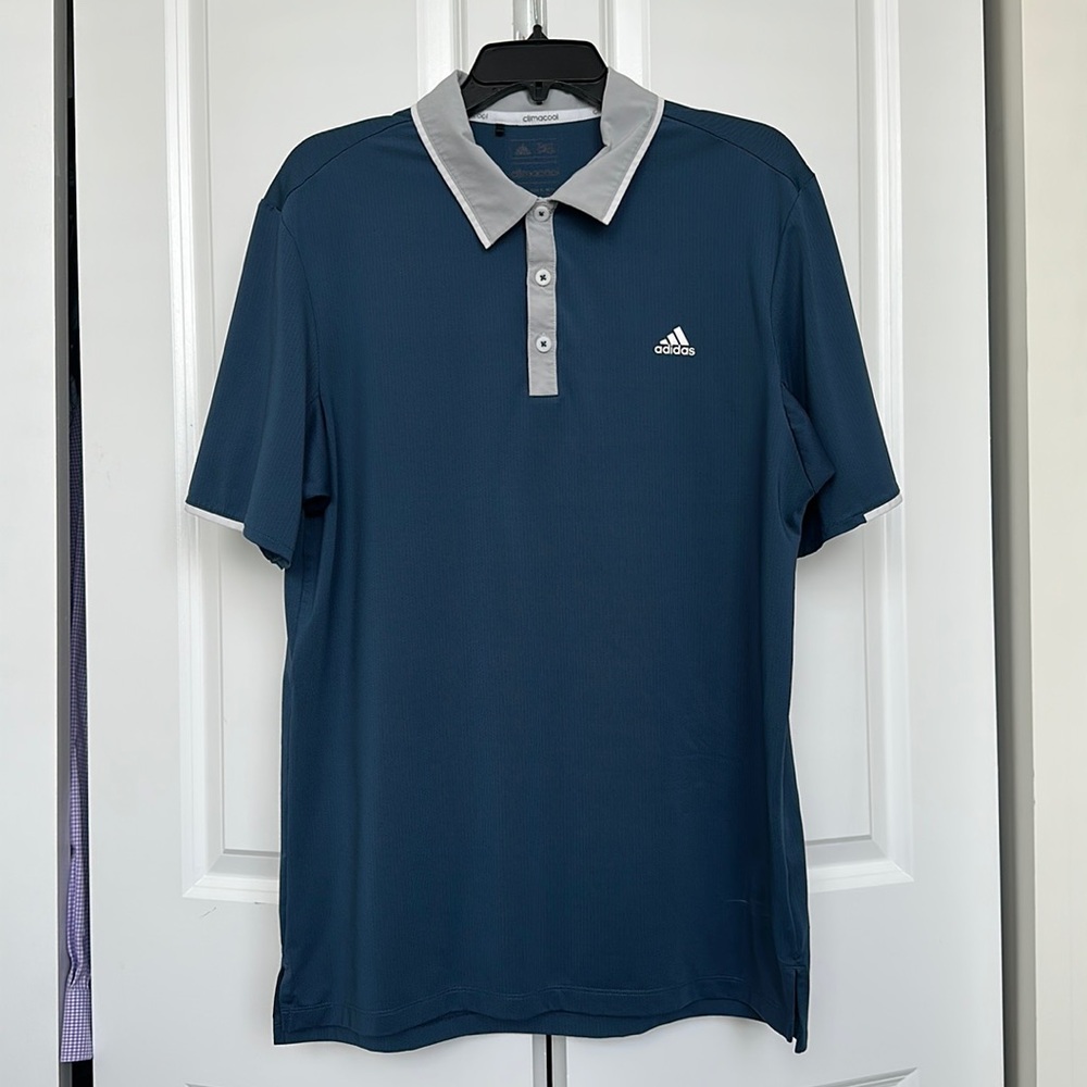 Adidas climacool golf polo. Navy size medium